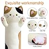 JEROKUMI Long Cat Plush Boby Pillow, 22inch Kawaii Cartoon Cat Boby Pillow Kitten Stuffed Animals for Girls, Cute Sleeping Gift for Kids, Toddler, Adult Birthday Gifts #3