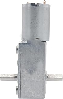 ELLANA Turbine Speed Worm Gear Motor 6v Dc Electric Motor JGY370 Micromotor Hobby 6v Dc Motor Speed Controller Double Shaft high Torque Worm Gear Motor Worm controllable (Color : 24V, Size : 18rpm)