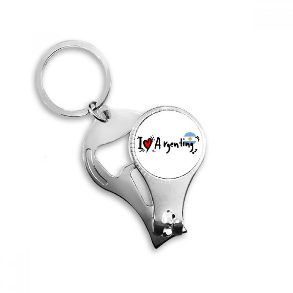 Porte-clés I Love Argentine motif cœur pour déclarer votre amour à ce pays