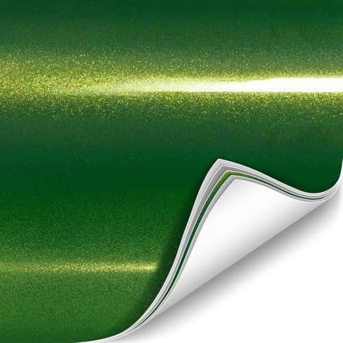 Image of ColorFusion PPF by VViViD, Gloss Urban Green Dry Apply PPF Vinyl Car Wrap Roll 6ft x 5ft