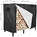 BesDirect Firewood Log Rack Cover, Dry Wood Stack Holder Tarp Cover, 4-Feet Heavy Duty Waterproof Outdoor Fire Wood Protection Cover, Dust-Proof UV Resistant Firewood Log Protector, 123x65x110cm BesDirect Firewood Log Rack Cover, Dry Wood Stack Holder Tarp Cover, 4-Feet Heavy Duty Waterproof Outdoor Fire Wood Protection Cover, Dust-Proof UV Resistant Firewood Log Protector, 123x65x110cm