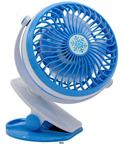Leovin - Mini ventilador portátil recargable con clip