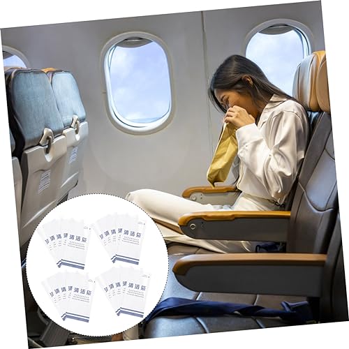 NIYANGLE 150 Peças Saco De Papel Para Vômito De Aviação Saco De Enjôo De Movimento Saco De Vômito De