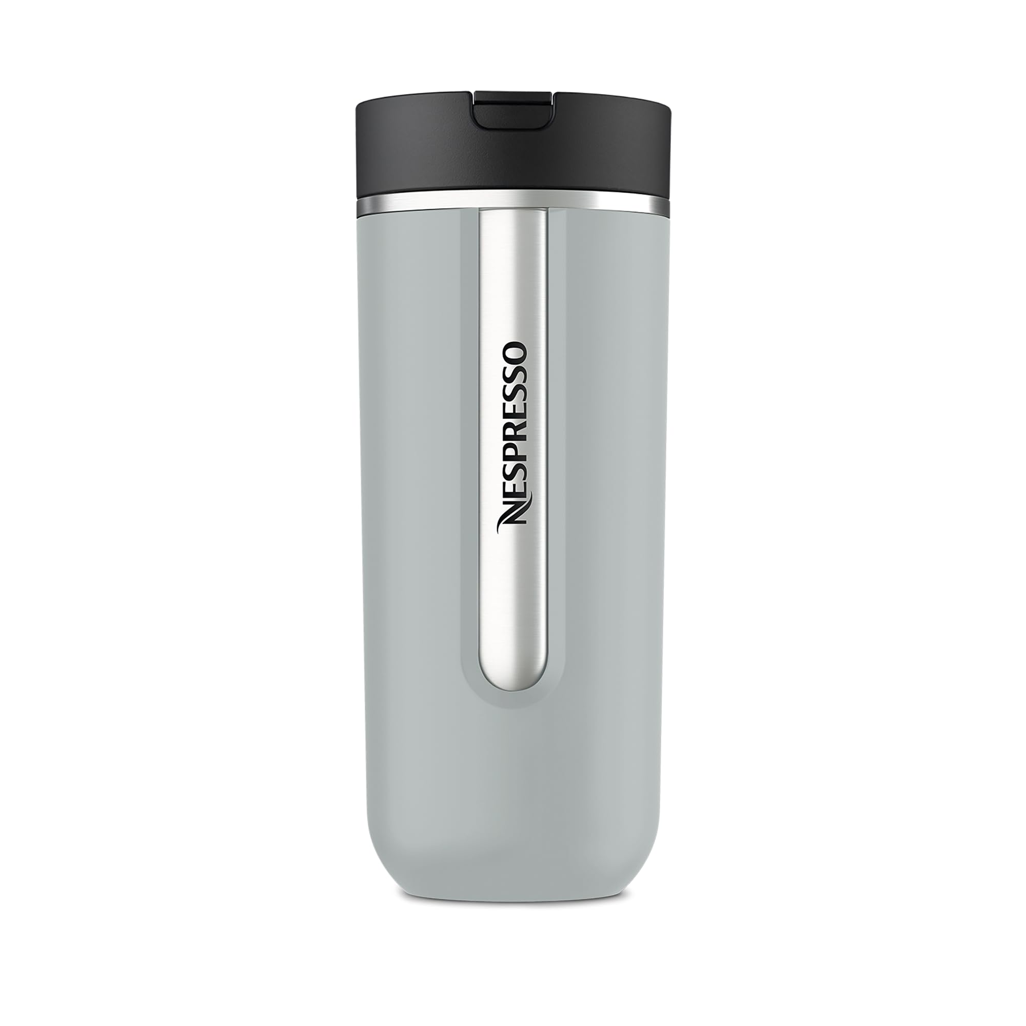 Nespresso Travel Mug Thermobecher Large Smokey Blue 540ml | Kaffeebecher to go aus Edelstahl mit Deckel, hält kalt & warm für Kaffee, Tee, Matcha etc., auslaufsicher & spülmaschinenfest
