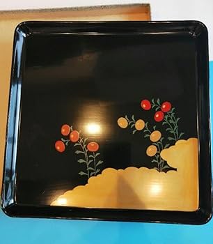 Amazon.co.jp: 輪島塗 奥田漆器店 藤八屋 輪島の老舗 お盆