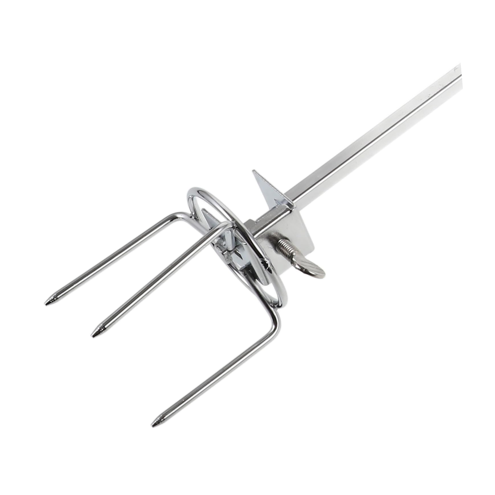 Toyvian 3 Set forchetta da barbecue Accessori per griglia forchettone Forks BBQ Skewers spiedo forchette per barbecue da cucina carne Forchetta di pollo arrosto Acciaio inossidabile Silver