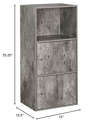 Convenience Concepts Xtra Storage 2 Door Cabinet With Shelf, Faux Birch #TOP2