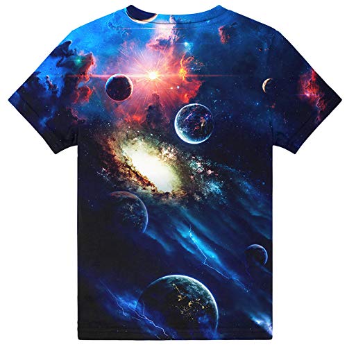 Image of Hgvoetty Boys Girls Graphic T-Shirts Kid 3D Casual Tops Tees for 6-16 Years | Youth Novelty Shirts, Bright Eye-Catching Design, Lightweight and Soft Material, Suit for Daily Sport, Party and School Wear