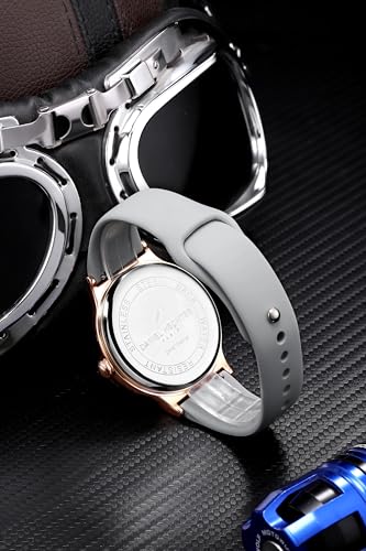 Image of Daniel Hechter Paris Auber Collection Analog Quartz Watch for Men with Round Gloss Dial, Small Seconds Sub-Dial & Silicone Strap