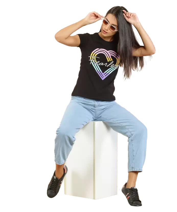 Image of Lyra Women's Cotton Regular Fit T-Shirt