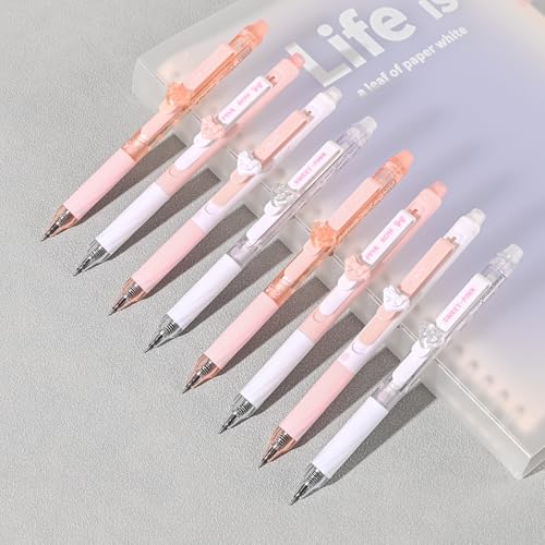 Set de 8 bolígrafos borrables de gel, tinta negra y azul miniatura 6
