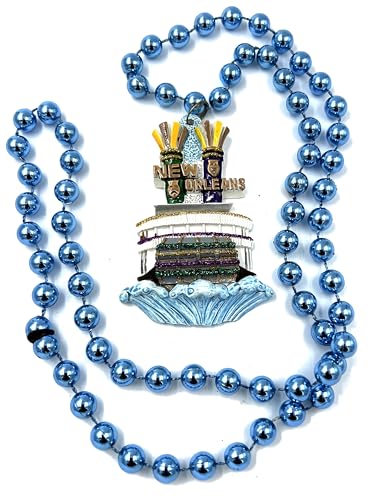 River Boat New Orleans Mardi Gras Bead Necklace