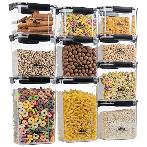 House Organizer - Kit com 10 Potes Herméticos Retangulares Empilh...