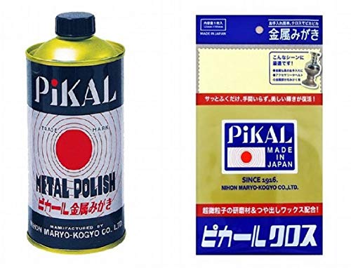 日本磨料工業 ピカール 金属磨き 300g + 専用クロスセット1枚 388-457