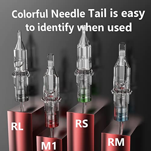Image of Wormhole Tattoo Cartridge Needles 50pcs Assorted Tattoo Needle Cartridges Mixed 3RL 7RL 7RS 9RM 9M1 Round Liner Shader Magnum Round Magnum Disposable Tattoo Needles Cartridge for Tattoo Artist