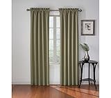 Eclipse Corinne Blackout Cortina de Ventana Panel Gris 84, Verde Oliva, 42x63