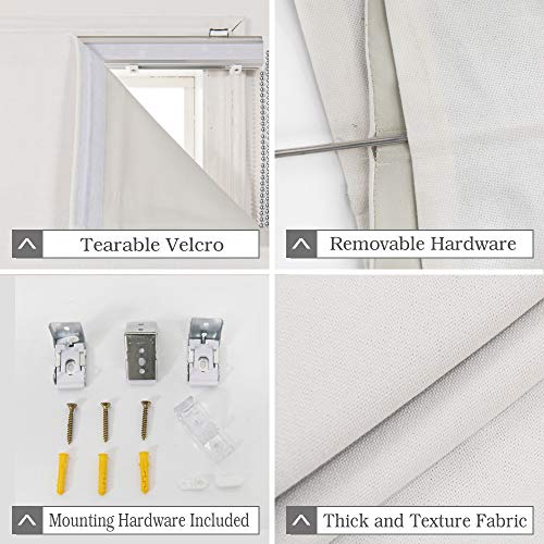 image for Artdix Cordless Roman Shades Blinds Window Shades - White (1 Piece) Bl