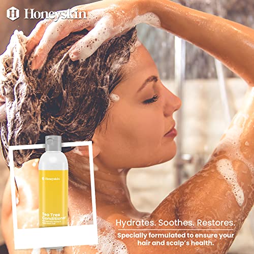 Tea Tree Conditioner For Dry Damaged Hair - Deep Conditioner With Tea Tree Oil For Dandruff And Itchy Scalp - Refreshing And Hydrating Hair Conditioner With Peppermint Oil And Manuka Honey (16Oz) #TOP3