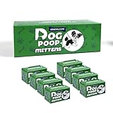 Glove Poop Bags for Dogs - 120 Biodegradable Waste Bags in 12 Pull-Out Portable Cases | Revolutionary Grab & Go Design | Easy Cleanup​