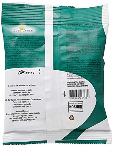 Leve Crock Biscoito Tabletitos Salgados Low Carb Original 25G