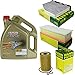 Produktbild Filter Set Inspektionspaket 5 Liter Motoröl EDGE Titanium FST 5W-30 LL MANN-FILTER Innenraumfilter Luftfilter Ölfilter