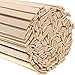 HAKZEON - Bastoncini di bambù naturali, extra lunghi, piatti, per lavori artigianali, artistici, progetti scolastici, per la creazione di cartelli