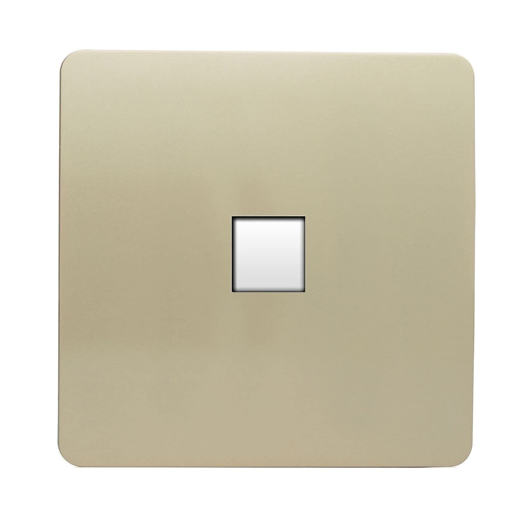 Trendi Switch - 1 Gang RJ45 Cat 6 Ethernet Socket - Champagne Gold