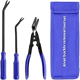 Clip Pliers Trim Upholstery Tools - 3 Pack Car Removal Tool Set to Remove Rivets Fasteners Push Pins