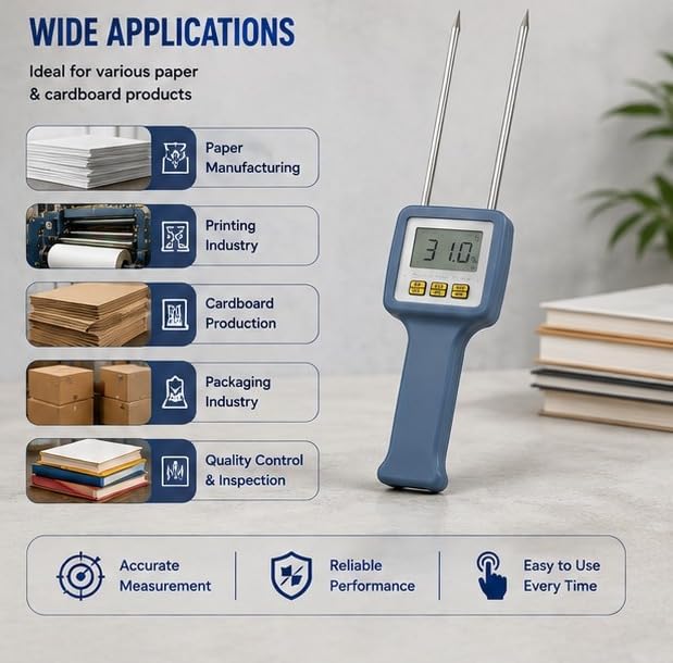 KERRO™0-95% Paper Moisture Meter TK-100M, For Industrial 1