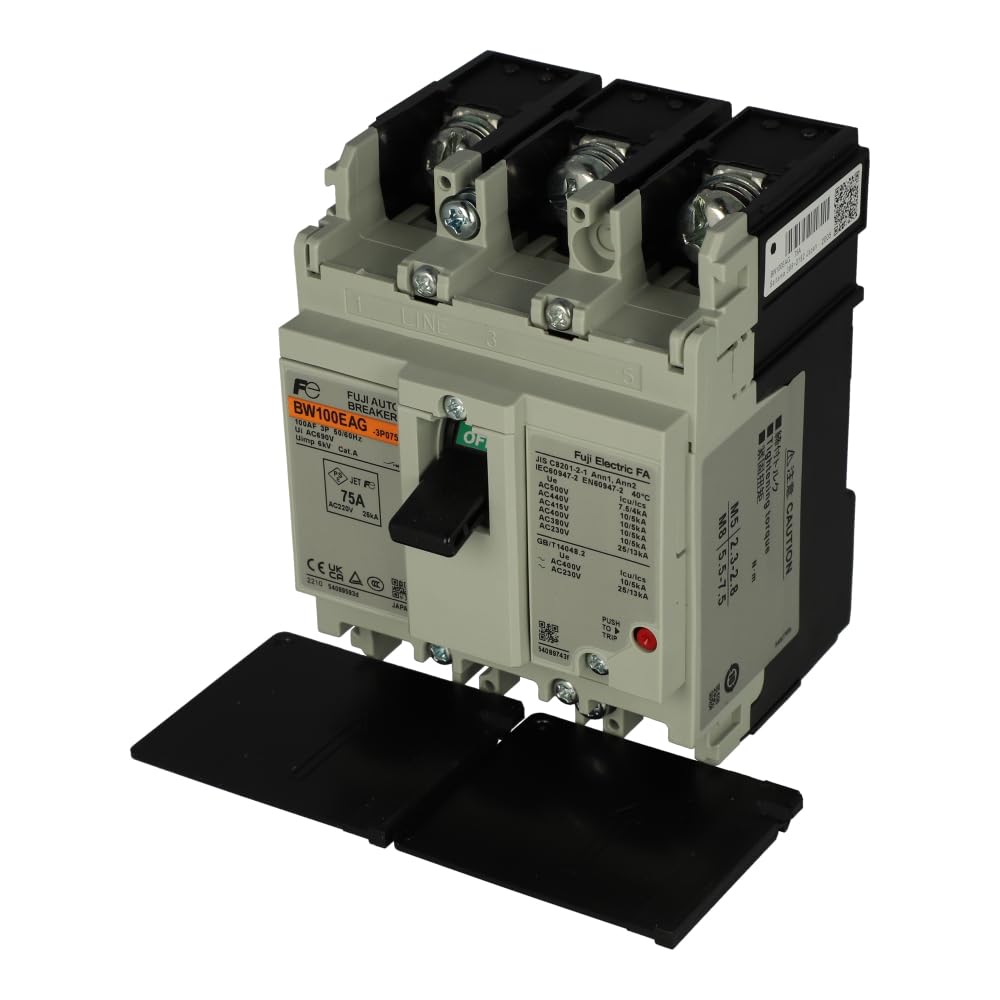 Fuji Electric, BW100EAG3P075, Circuit Breaker Thermal 3Pole