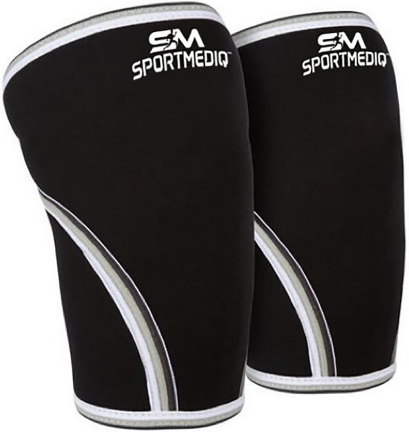 SPORTMEDIQ7mm Neoprene Knee Sleeves, (1 Pair), Medium