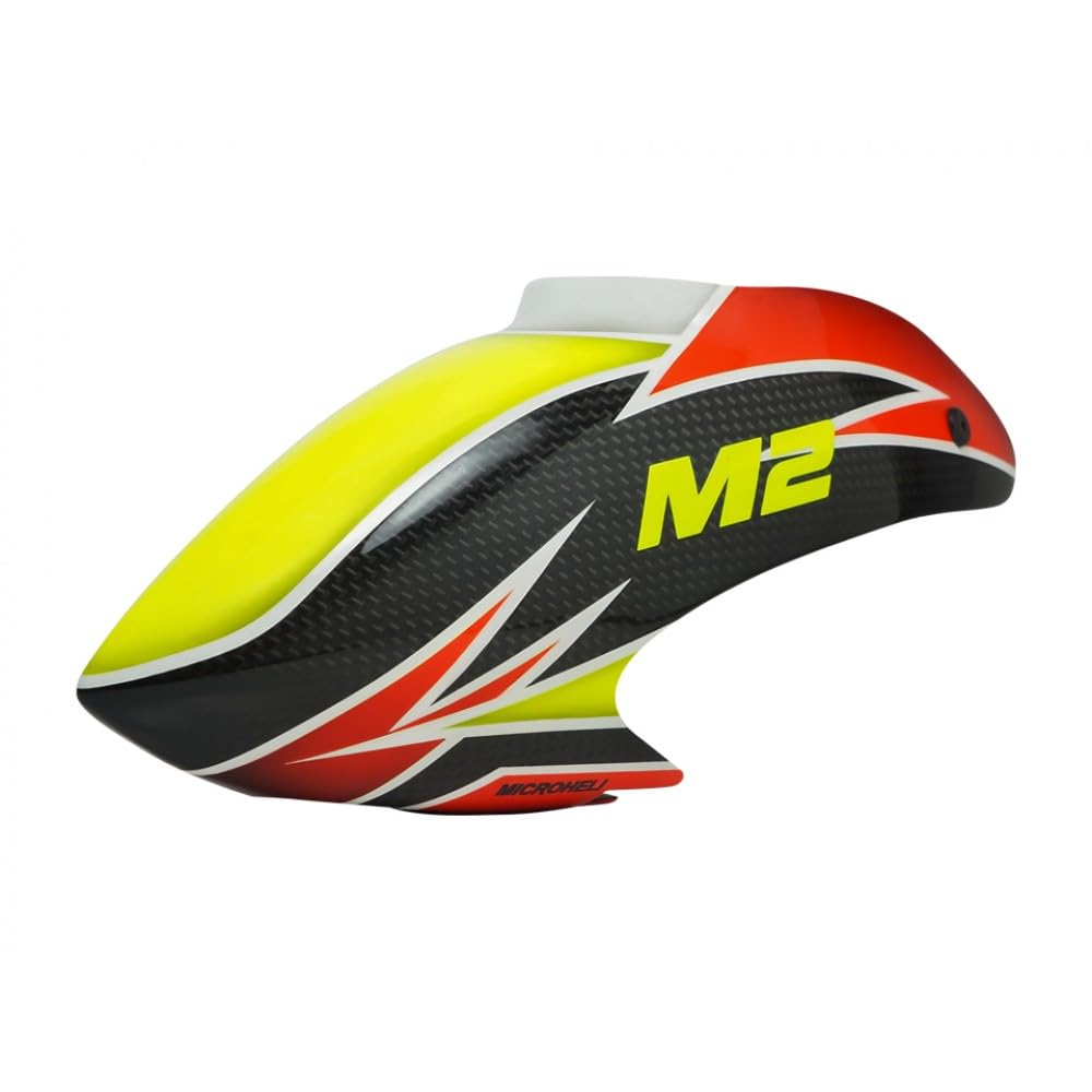 Microheli Airbrush Carbon Fiber Warrior Canopy - OMP Hobby M2 / EVO / MK2