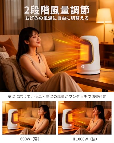 Sookoto セラミックヒーター MHQR-N2 の商品画像 3