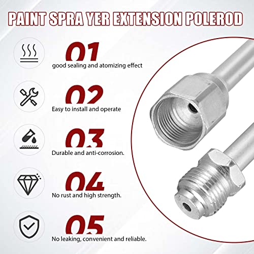 Lounsweer IF-LOUNSWEER-692 5 Pcs Airless Sprayer Gun Hose Kit Airless Paint Spray Gun High Pressure 3600 Psi 517 Tip Swivel Joint thumb #2