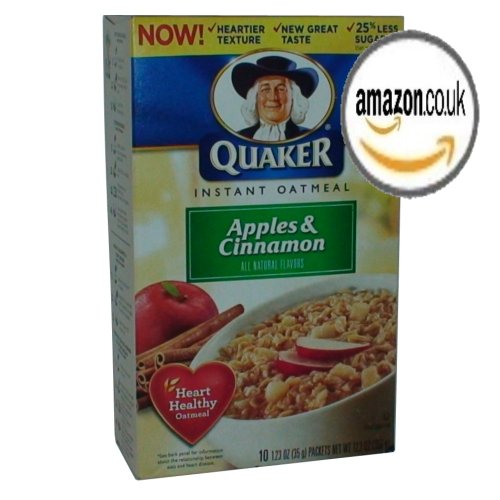 Quaker Instant Oatmeal - Apple Cinnamon (10x43g)