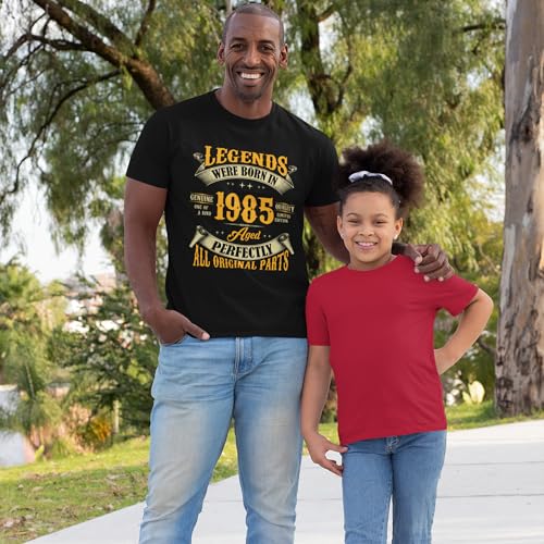 40th Birthday Shirt for Men, Legends were Born in 1985, Vintage T Shirts for Men 40 Years Mens Birthday Gift Ideas2