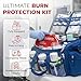Burnshield Essential Burn Relief Kit - First Aid for Burns & Scalds, Includes Burn Dressings, Gel, Bandages - Essential Safety Kit for Home, Travel