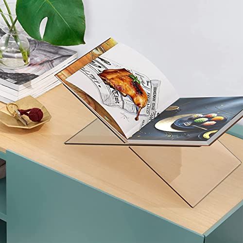Acrylic Book Stand-Clear Book Holder For Reading X Shaped Book Stand For Reading,2 Piece Reading Stand For Textbooks,Magazines,Recipe,Picture. (Clear) #TOP2