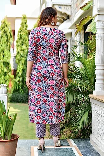 Image of Lymio Kurta Set for Women | Women Kurta | Women Kurta Sets Kurtis | Women Kurta Pant Set | Women Kurta Pant Set Women Kurti Set with Pant | Women Kurti Set with Pant Cotton (K-18-19)