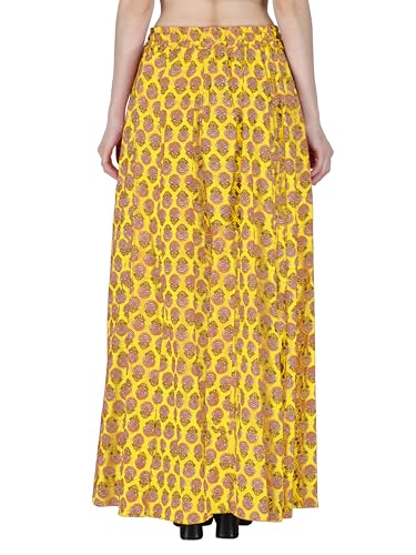 Image of Sttoffa Cotton Printed Women Wear Maxi Long Skirt 40 inch inch Full Length
