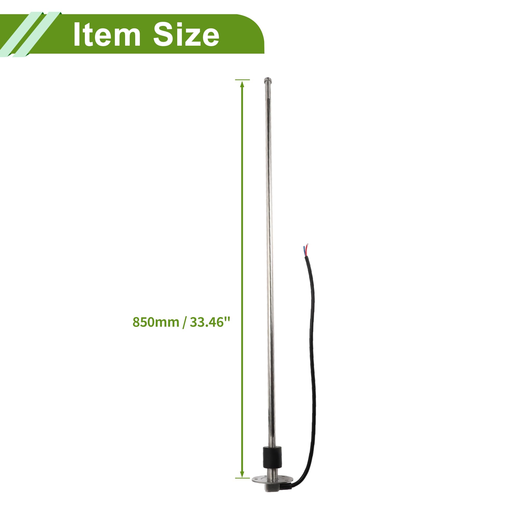 Zestaw do wysyłania paliwa i wskaźnika 1 zestaw do łodzi 240-33 omów | Materiał: metal Długość produktu: 850 mm Nadaje się do samochodów, statków, ciężarówek, autobusów. Łatwy montaż. Zbiorniki
