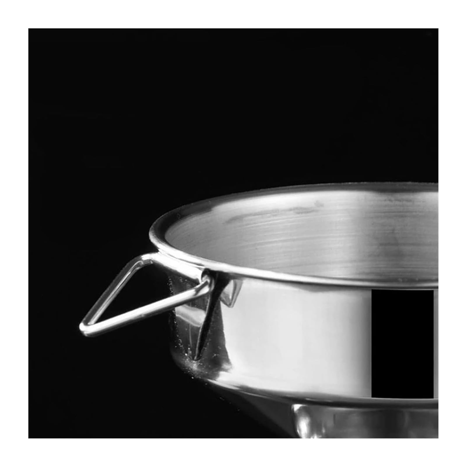 KeuLen Embudo de Acero Inoxidable, Embudo de Metal líquido for Aceite de Vino de Cocina con Filtro Desmontable, Embudo de Boca Ancha for enlatar Herramientas de Cocina(30CM)