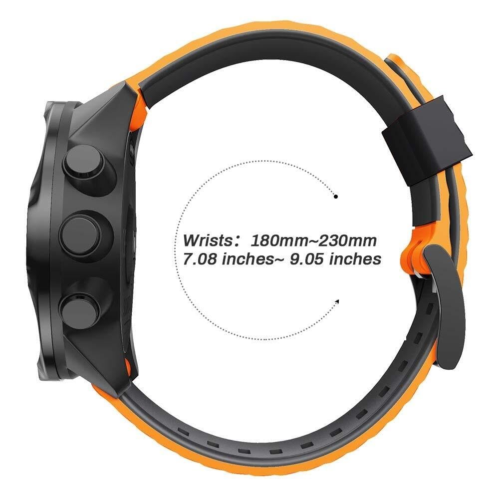 24mm Per uomo e donna cinturino sportivo per 7 cinturino di ricambio in silicone morbido