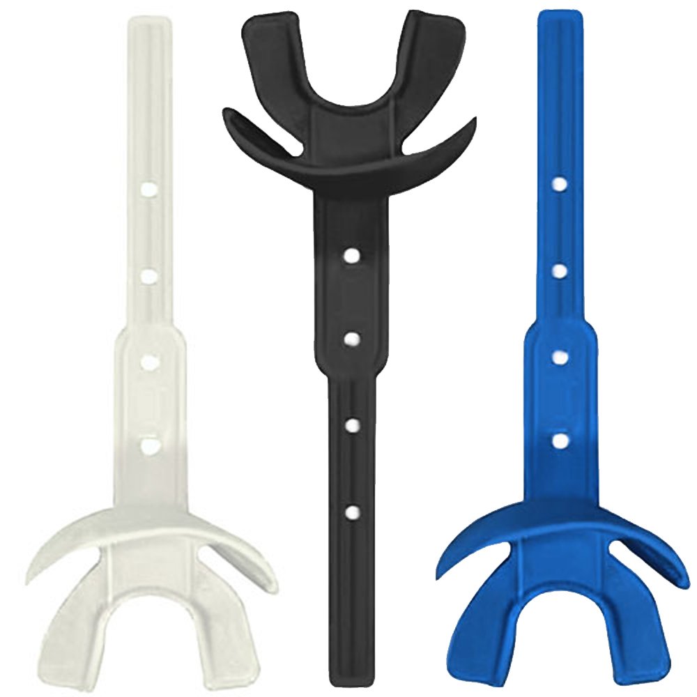 VettexModel 25 Adult Mouthguard - White/Black/Royal - 3 Pack
