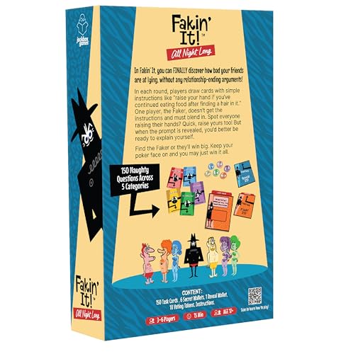 Wilder JACKBOX Games Fakin’ It All Night Long Board Game – Board Game for Mature Game Nights and Parties – Spicy Card Game for Adults Ages 17+ (3-6 Players) - image 6
