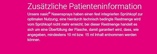 Nasic spray do nosa dla dorosłych, 15 ml, zestaw ekonomiczny 10 x 15 ml, w zestawie wysokiej jakości krem do rąk marki Faar-Apo