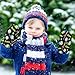 miaozhen Fashion Baseball Black cute toddler mittens kids gloves winter guantes para el frio 4-6 Y
