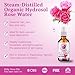 Bella Terra Oils - Organic Rose Water Mist 16oz - Infused with Authentic Rose Essence, Elevate Your Daily Beauty Ritual, Essential for Skin Hydration