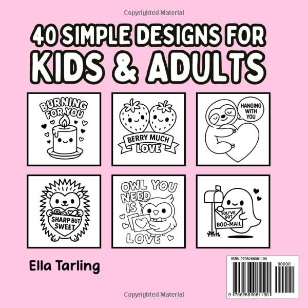 Valentine – Bold and Easy Coloring Book for Kids and Adults - Image 2