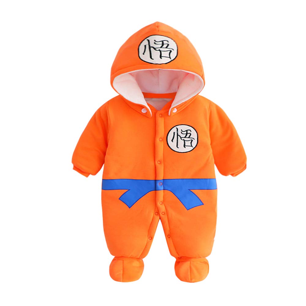 Newborn Thicken Jumpsuits Baby Lovely Long Sleeve Cartoon Romper Snow Wear